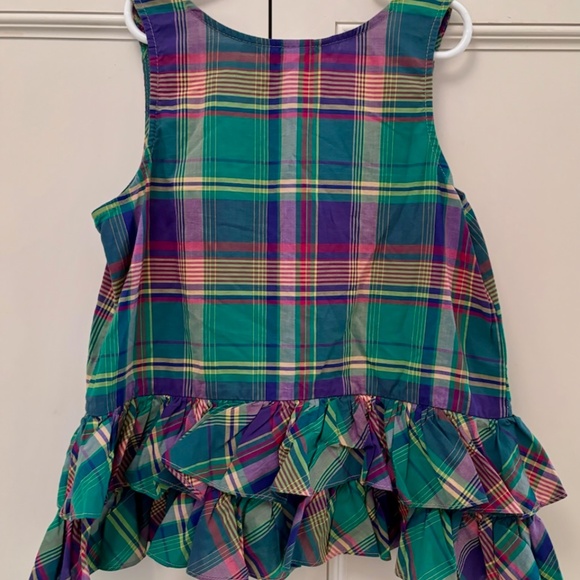 ralph lauren ruffle sleeveless blouse size 12 - Picture 2 of 2